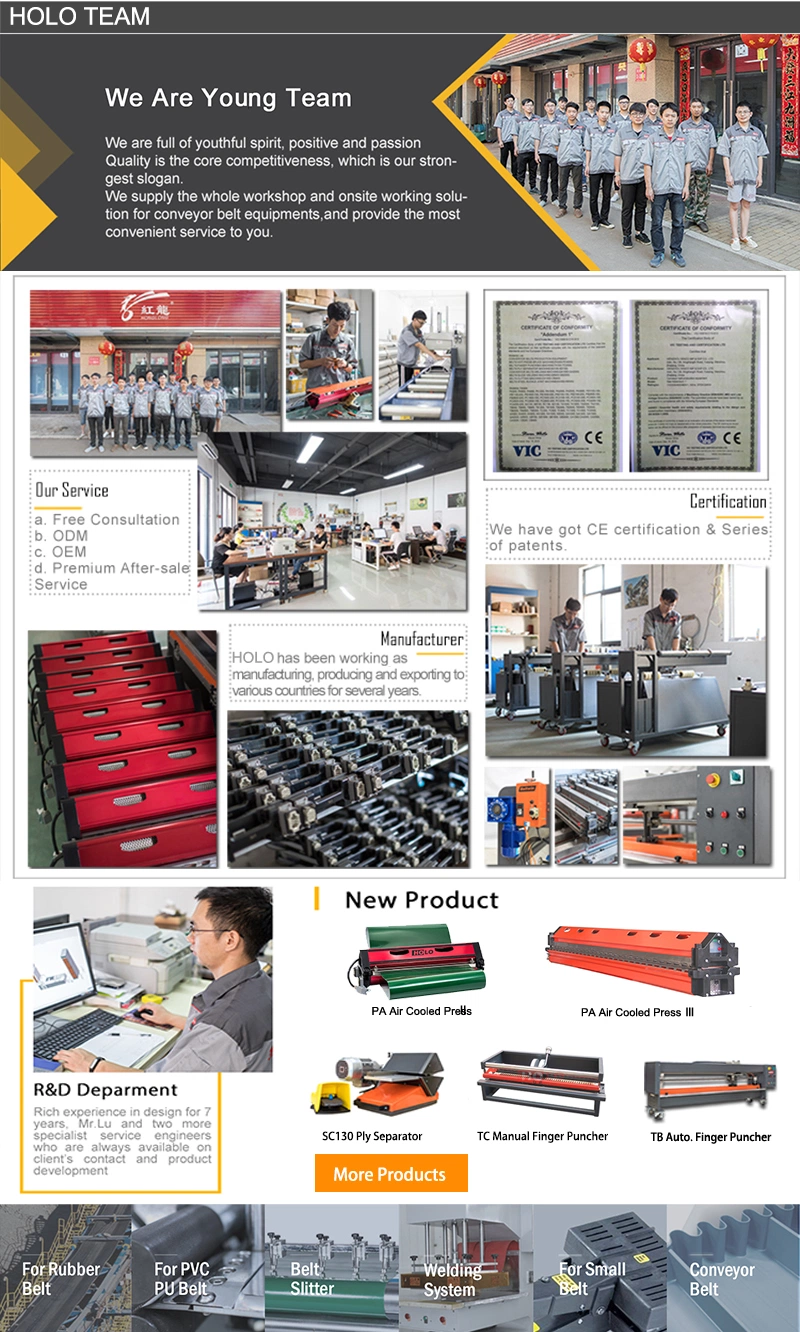 Vulcanizing Machine Air-Cooling System for Conveyor Belt Joint Work