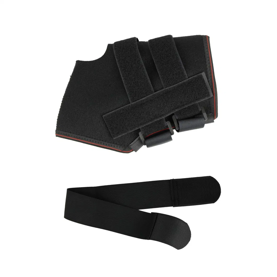 Adjustable Ankle Support Brace with Compression Strap and Aluminum Stays