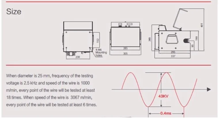 Cable and Wire Insulation Spark Testing Machine Cable Making Machine Accessories