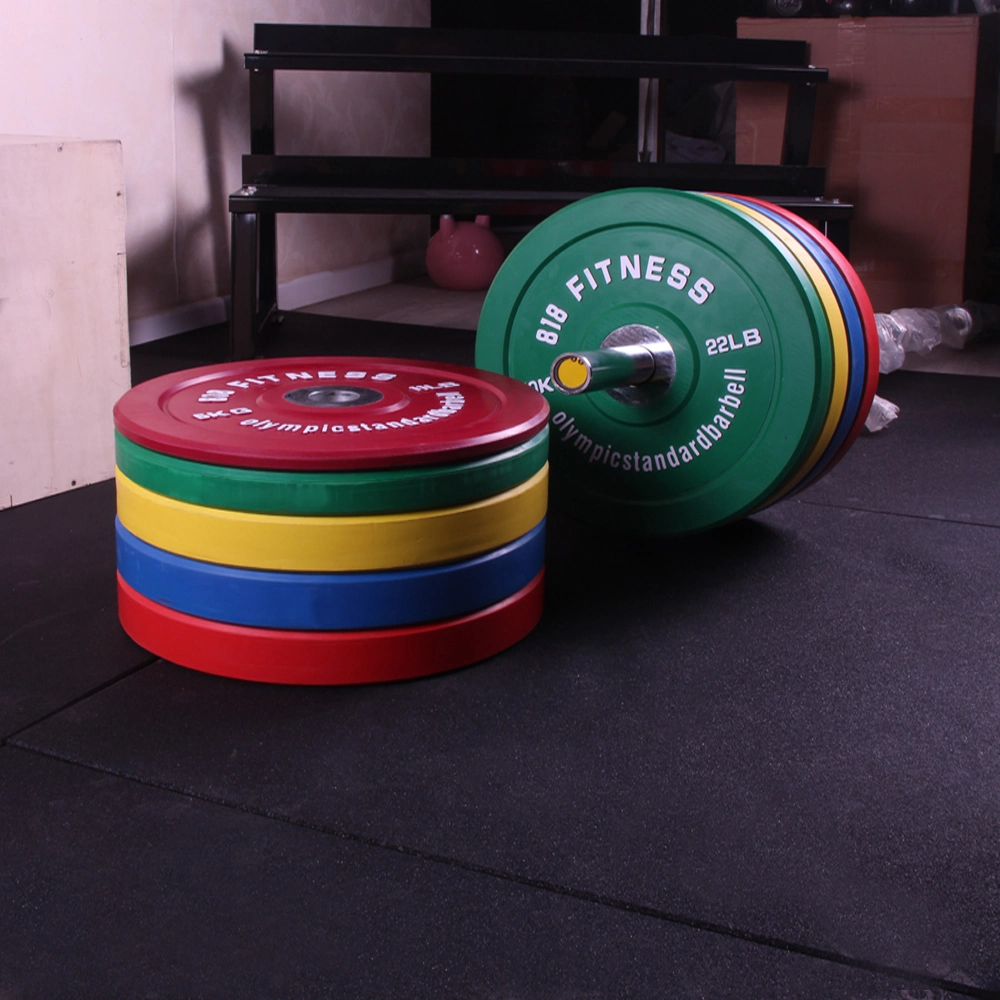 Gym Equipment Bumper Rubber Weightlifing Barbell Weight Plates