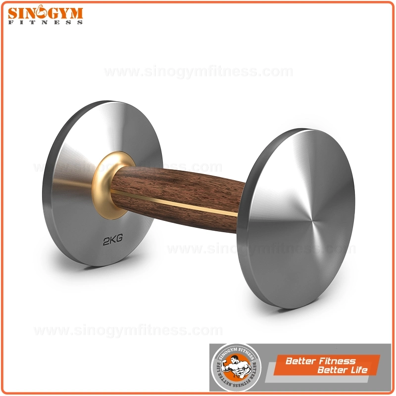 Luxury Walnut Stainless Steel Dumbbell with Copper for Home Workout