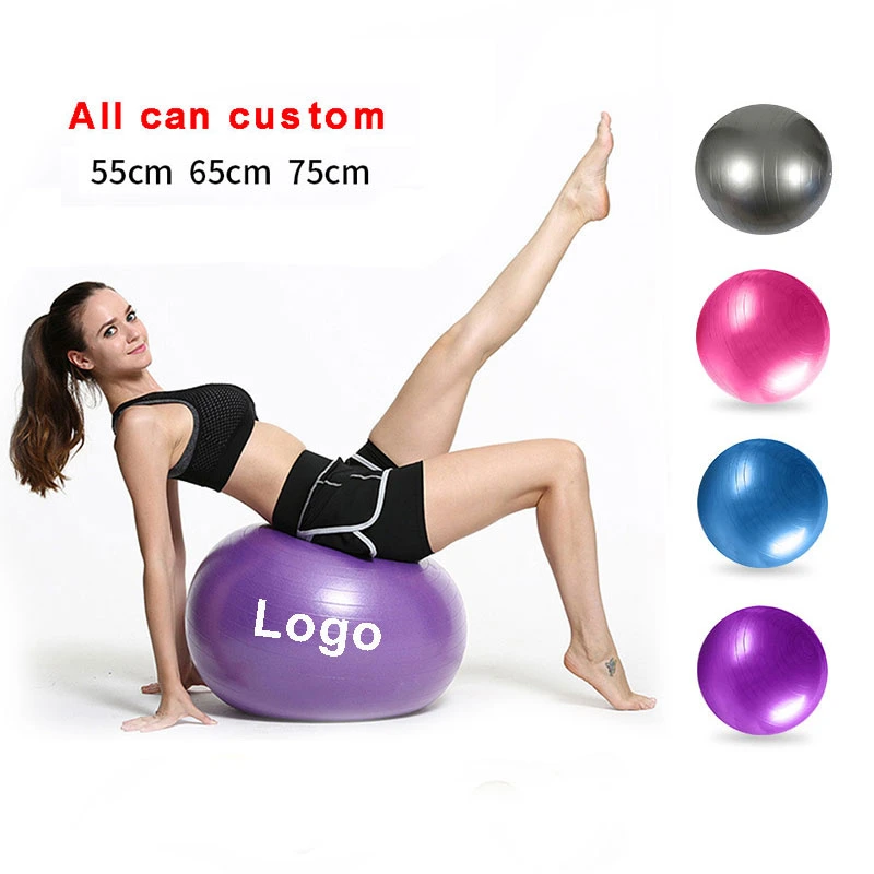 2023 Anti Burst Big Core Pilates Exercise Fitness Gym PVC Yoga Ball