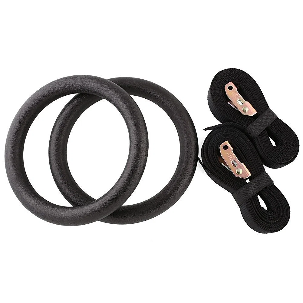 ABS Strength Training Exercise Gymnastic Rings with Adjustable Straps for Workout