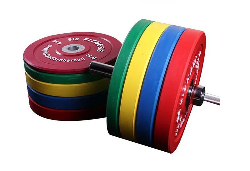 Sport Gym Equipment Power Training Weight Lifting Manufacture Color Competition Bumper Plate Sets Weight Plate with Steel Hub