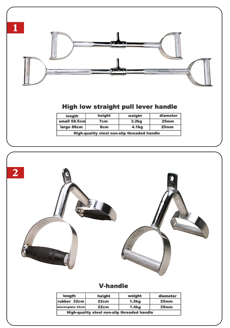 Gym Equipment Sporting Goods High Quality Machine Bar Cable Attachment