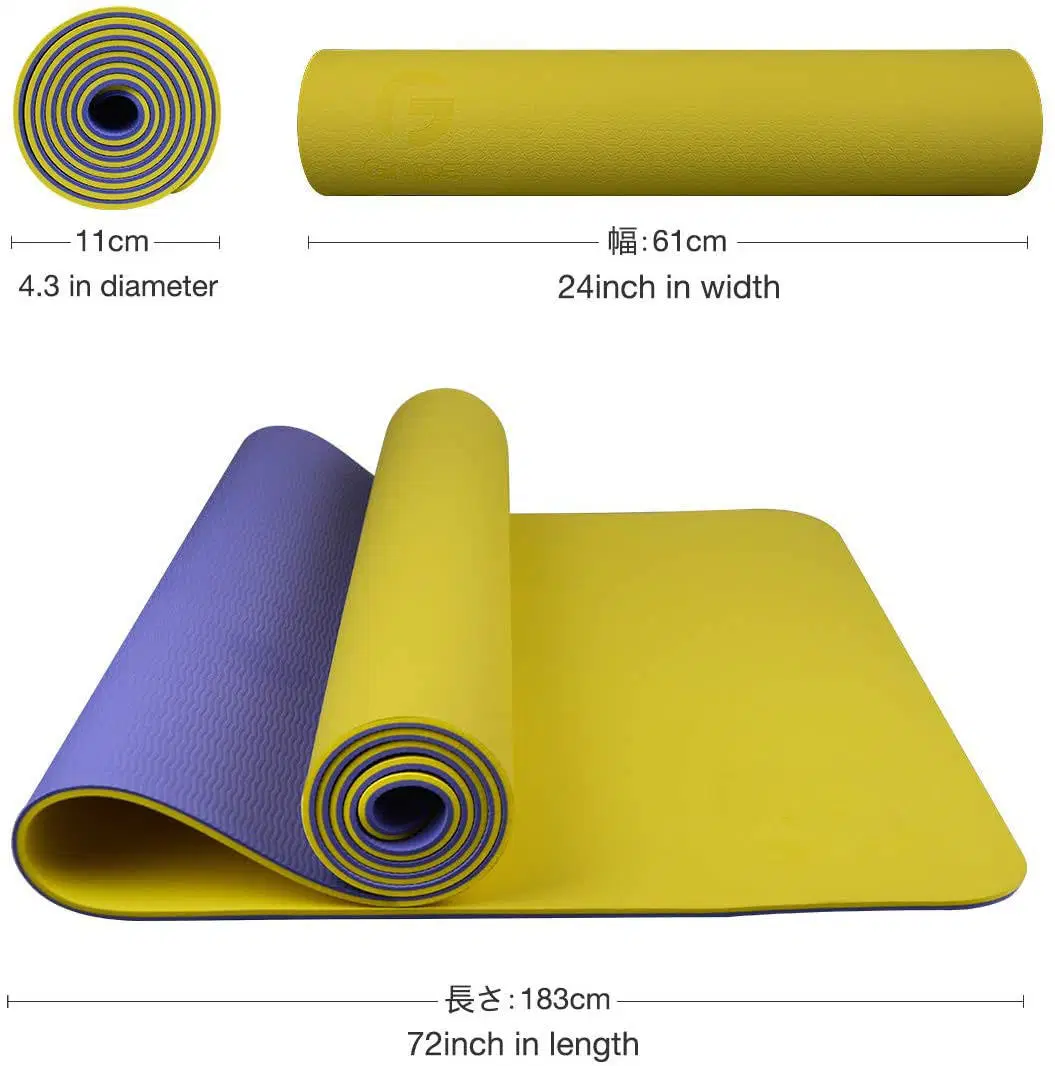 Extra Thick Exercise Yoga Mat High Density Anti-Tear Yoga and Pilates Mat