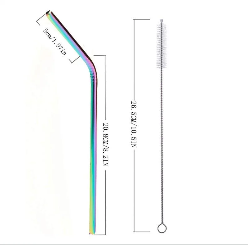 Stainless Steel Fruit Juice Straw