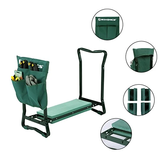 Garden Bench for Kneeling and Sitting Foldable Garden Kneeler and Seat Heavy Duty