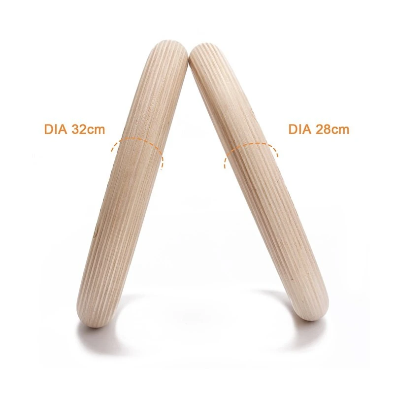 Wooden Gym Rings Gym Exercise Gymnastic Rings with Training