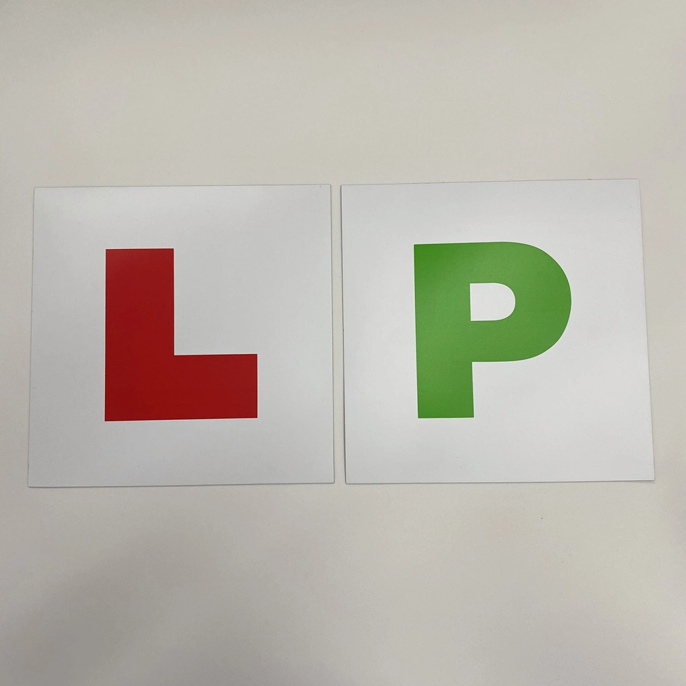 Custom Logo Printed Magnetic L Plates, Magnetic Car Sticker Learner L Plates