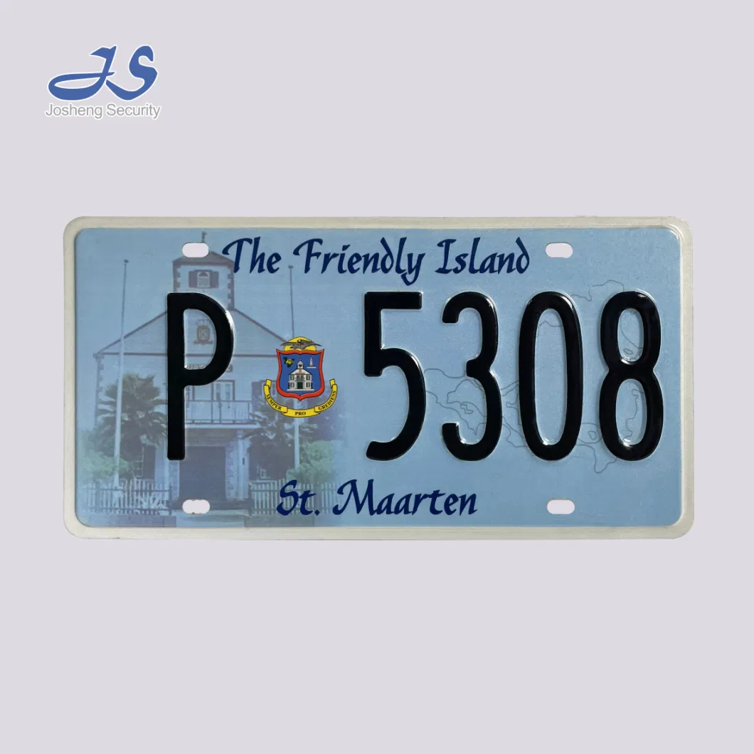 Government Registration Plates, Security Car Plates in St. Maarten, Aluminum License Plates