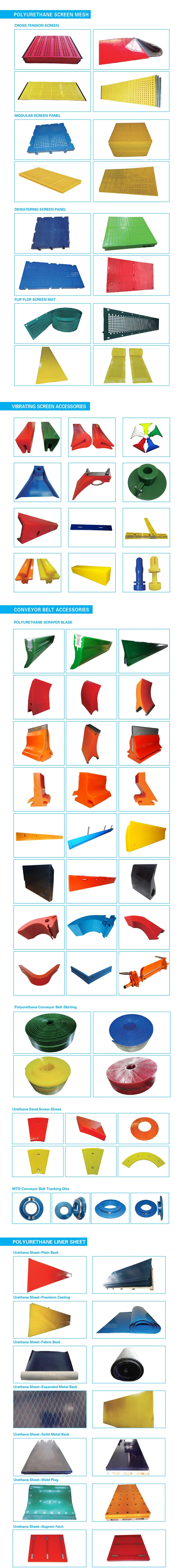 PU Modular Screen Panels Vibrating Screen Accessories Screen