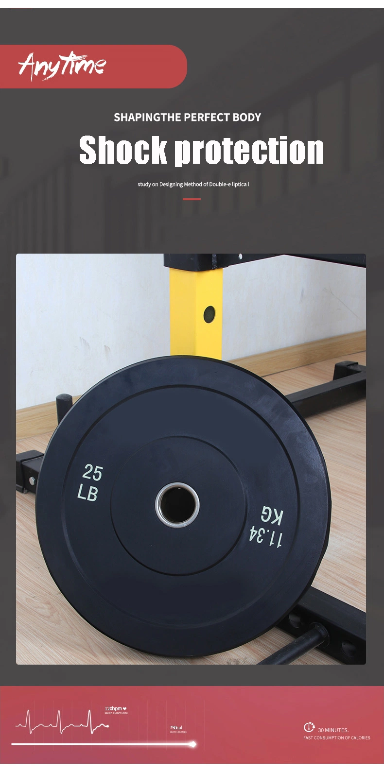 Hot Sale Gym Weight Lifting Plate Power Lifting Bumper Plates Barbell Weight Plates