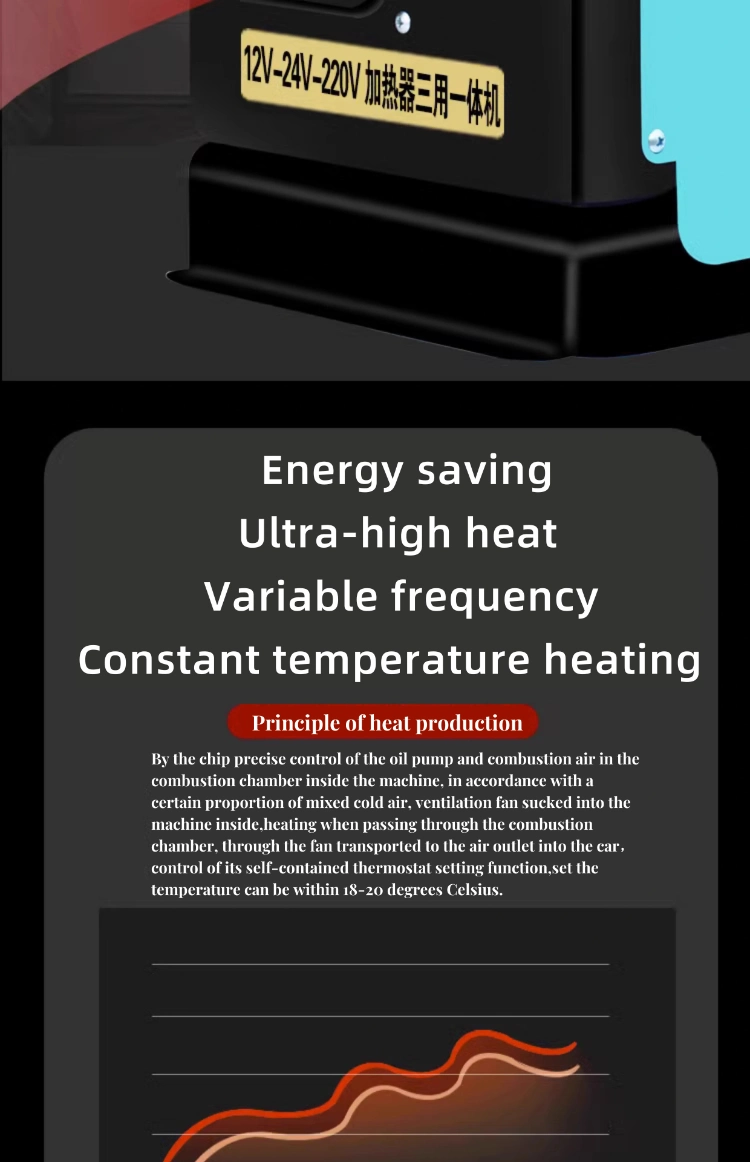 Air and Liquid Integrated Machine Parking Heaters Can Heat Air and Water at The Same Time 12V 24V Heaters for RV Camper