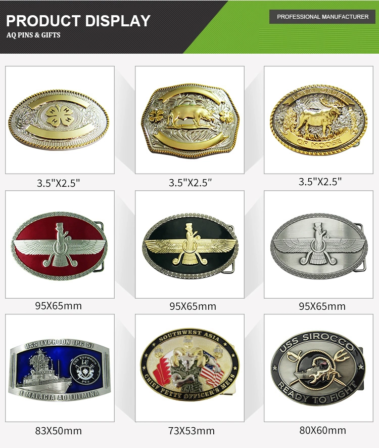 China Factory Bulk 2021 Custom Wholesale 3D Antique Metal Automatic Belt Buckles (belt-035)