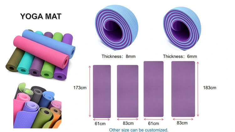 Customize Non Slip Washable Women and Men Pilates Exercise Floor Foam Standard TPE Roll Package Wide Cork Yoga Mat