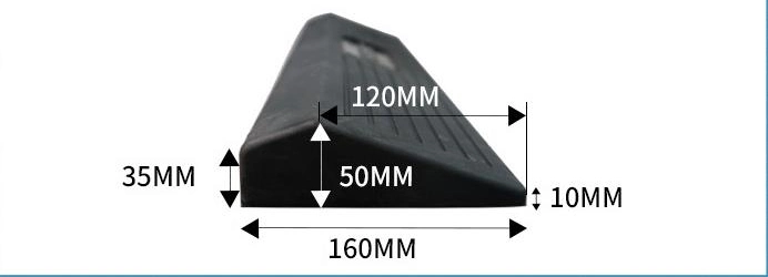 New Style Fitness Power Training Black Rubber Squat Ramp Mat