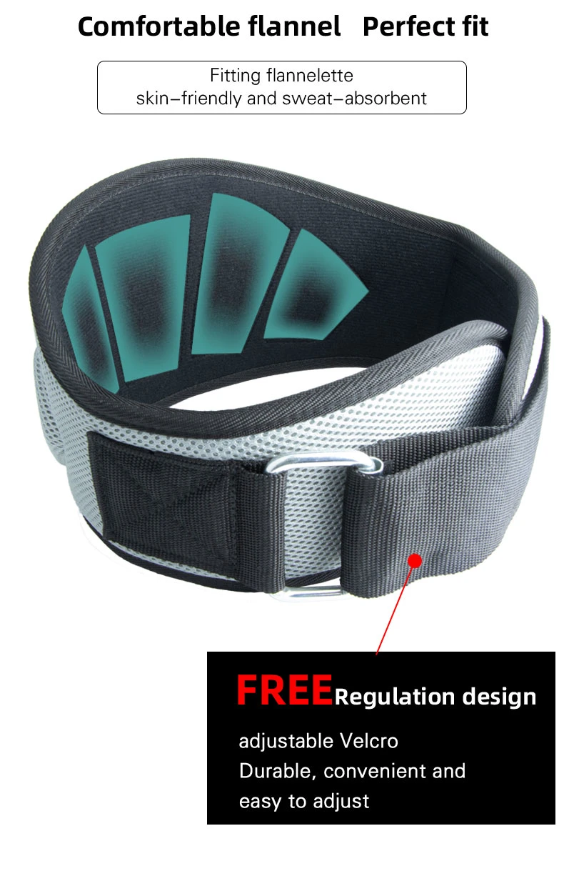 Wholesale Sports Training Support Belt Strong Workout Weight Lifting Belt Nylon Training Belt Weightlifting Custom