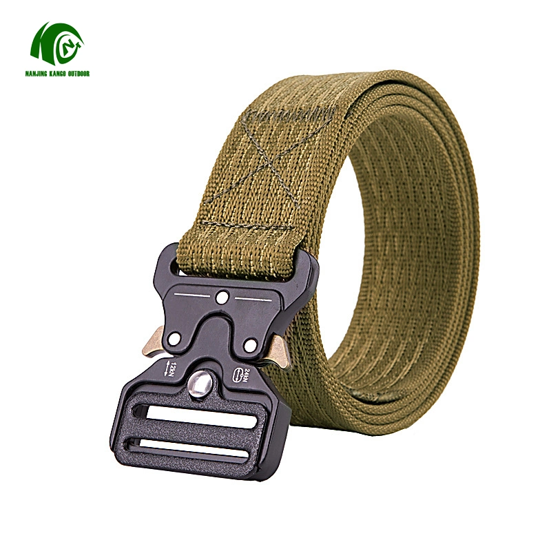 Kango Factory Custom Logo Chain Designer Belts Weight Lifting Tactical Gym for Women Mens Garters Belt Buckle Accessories Bag Police Style Tactical Belt