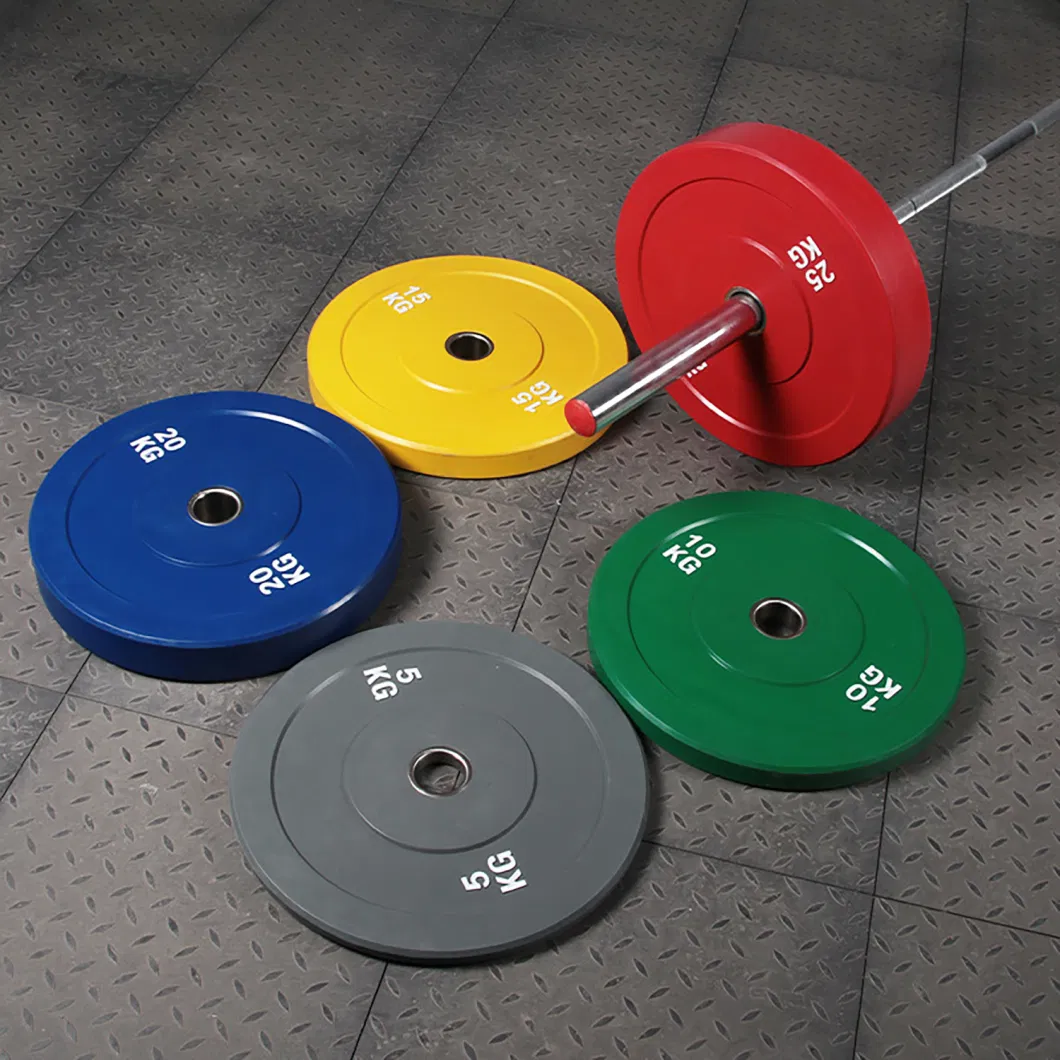 Hot Sell Weight Barbell Plate Weight Plate Color Rubber Bumper Plates for Gym Equipment Training