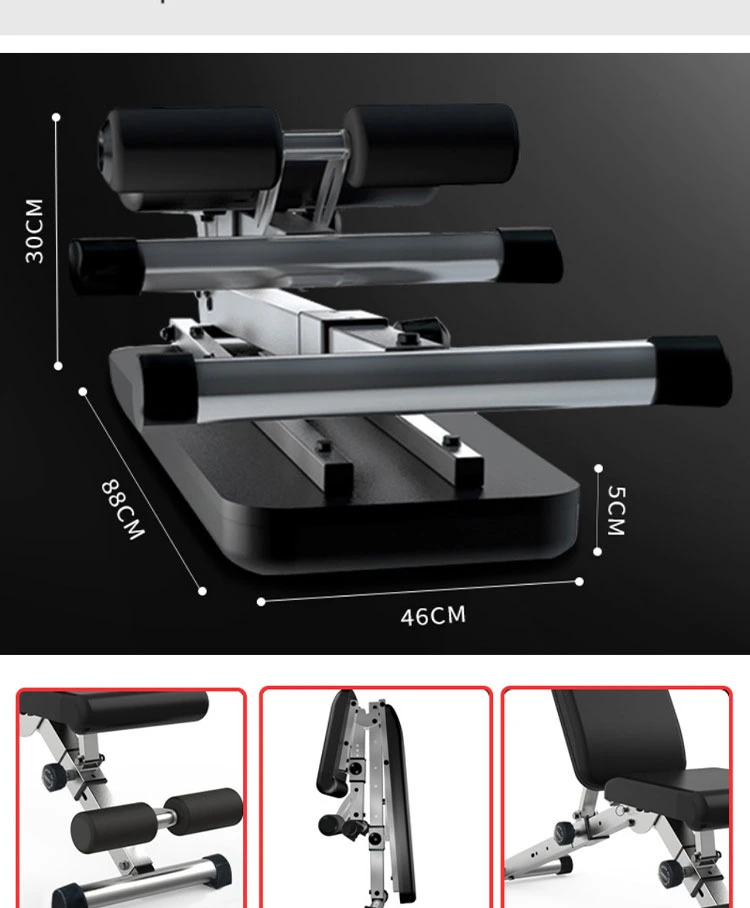 Foldable Workout Fitness Weight Bench Press and Barbell Squat Rack