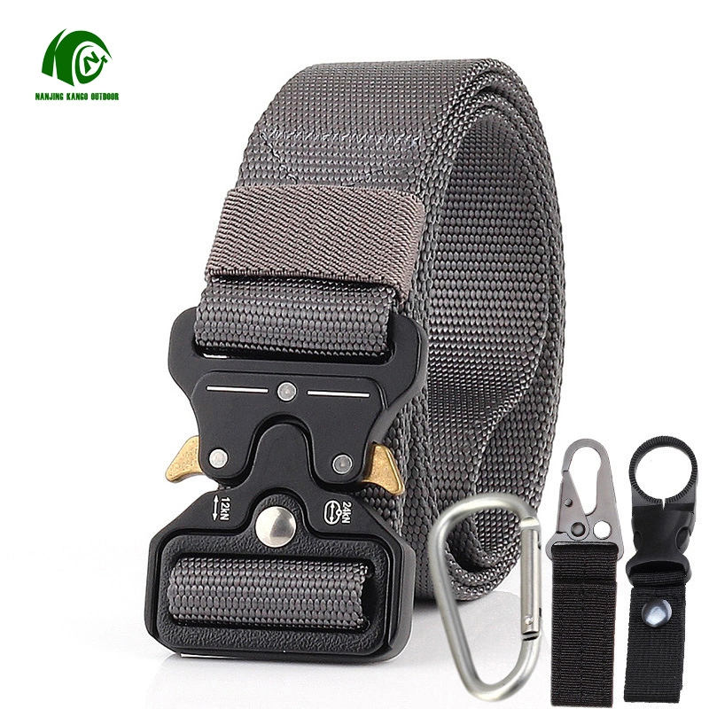 Kango Factory Custom Logo Chain Designer Belts Weight Lifting Tactical Gym for Women Mens Garters Belt Buckle Accessories Bag Police Style Tactical Belt