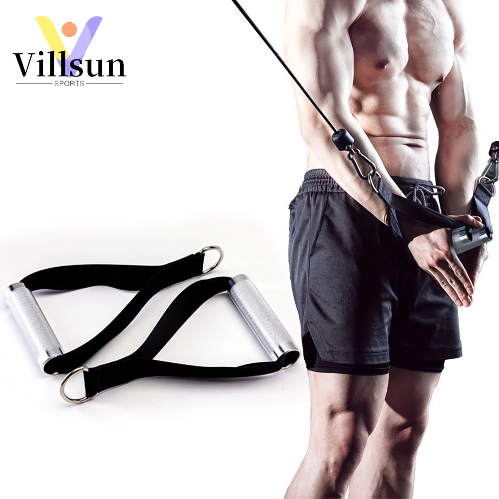 Durable Fitness Metal Cable Handles Gym Handles for Resistance Bands