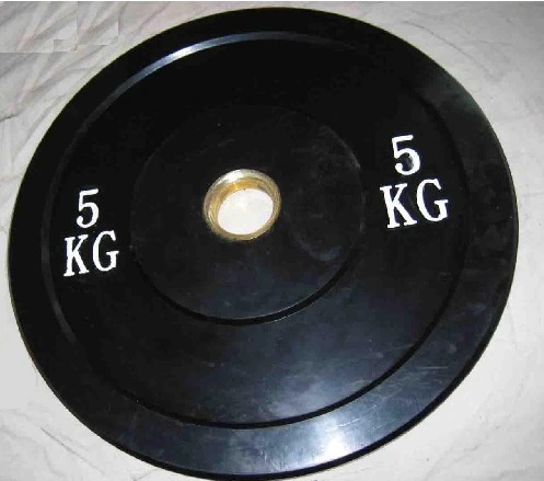 Customized Logotraining Lifting Weightlifting Rubber Calibrated Weight Bumper Barbell Plates