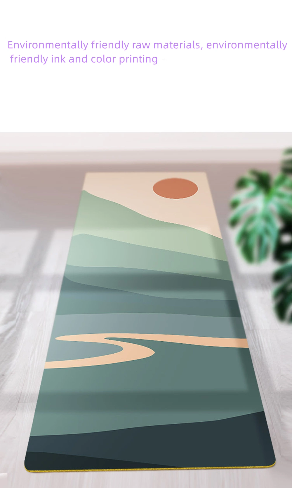 Luxury Sweat-Grip Mat Eco-Friendly Natural Rubber Ideal for Yoga Pilates