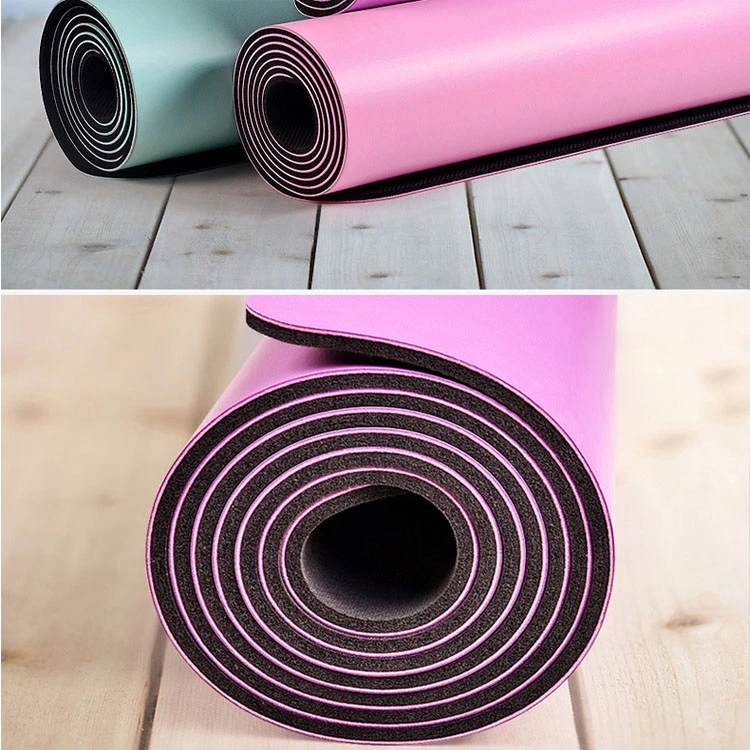 High Quality Red Natural Rubber Eco Frirndly Gold Printed Yoga Mats