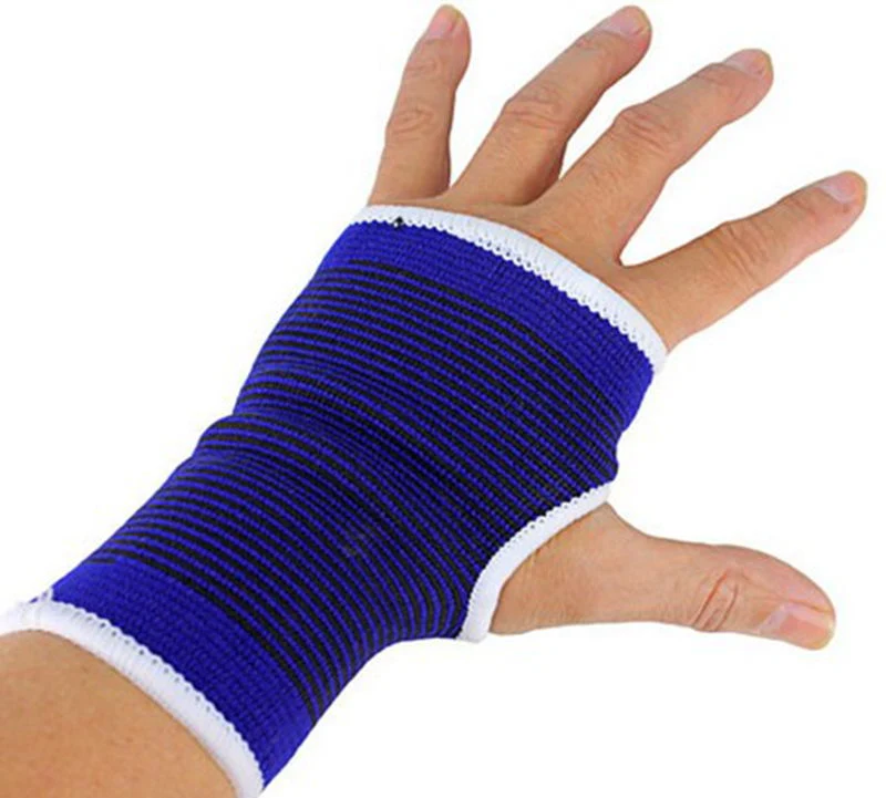 Factory Price Elastic Blue Wrist and Hand Support, Elastic Hand Support