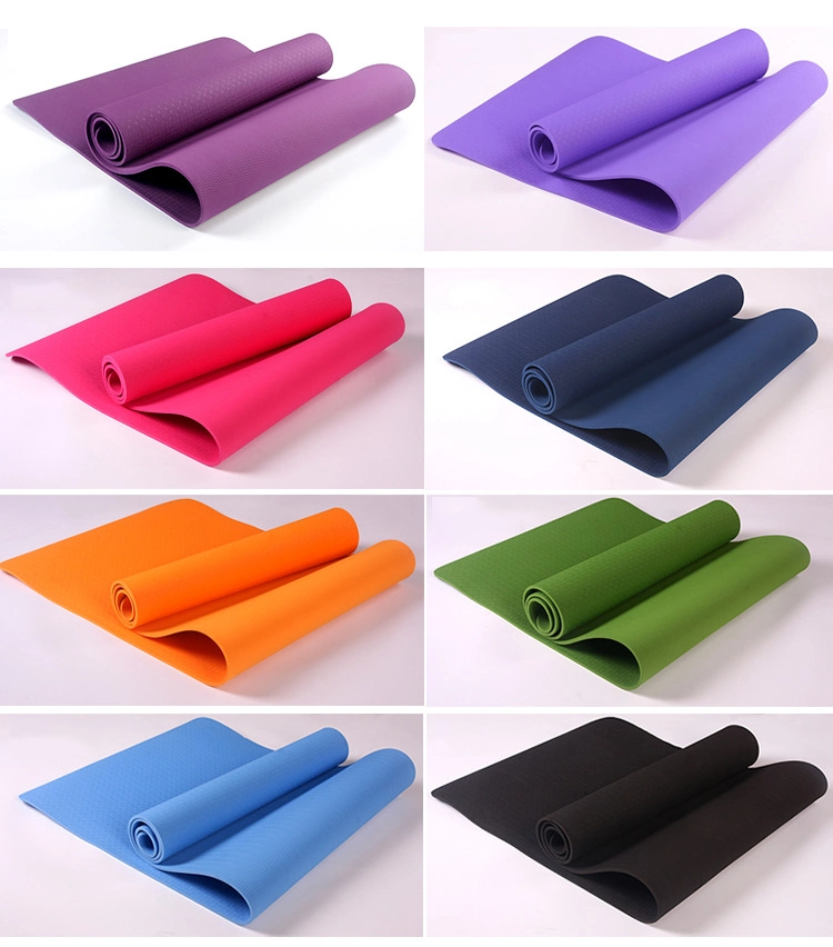 Wholesale High Quality Gym Fitness Pilates Exercise Non-Slip Suede Rubber Yoga Mat