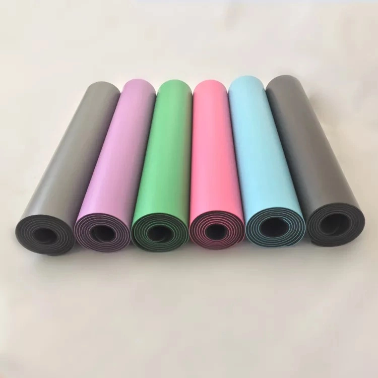 High Quality Red Natural Rubber Eco Frirndly Gold Printed Yoga Mats