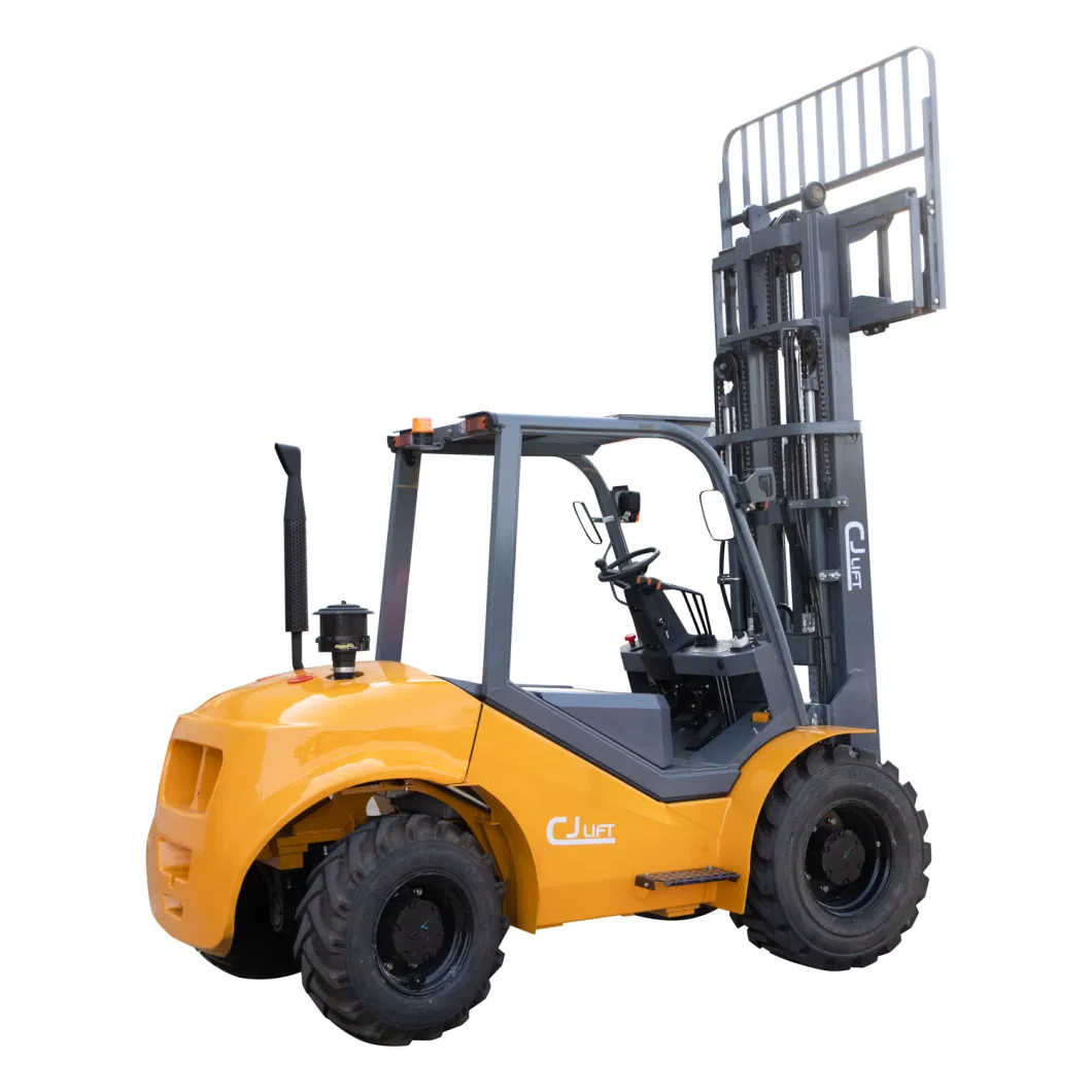 2WD Rough-Terrain Forklift 3ton Rough Terrain Diesel Forklift Truck with Japan Engine