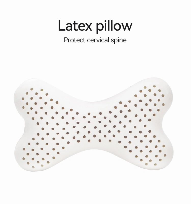 Wholesale Price Natural Latex Bone Shape Neck Pillow