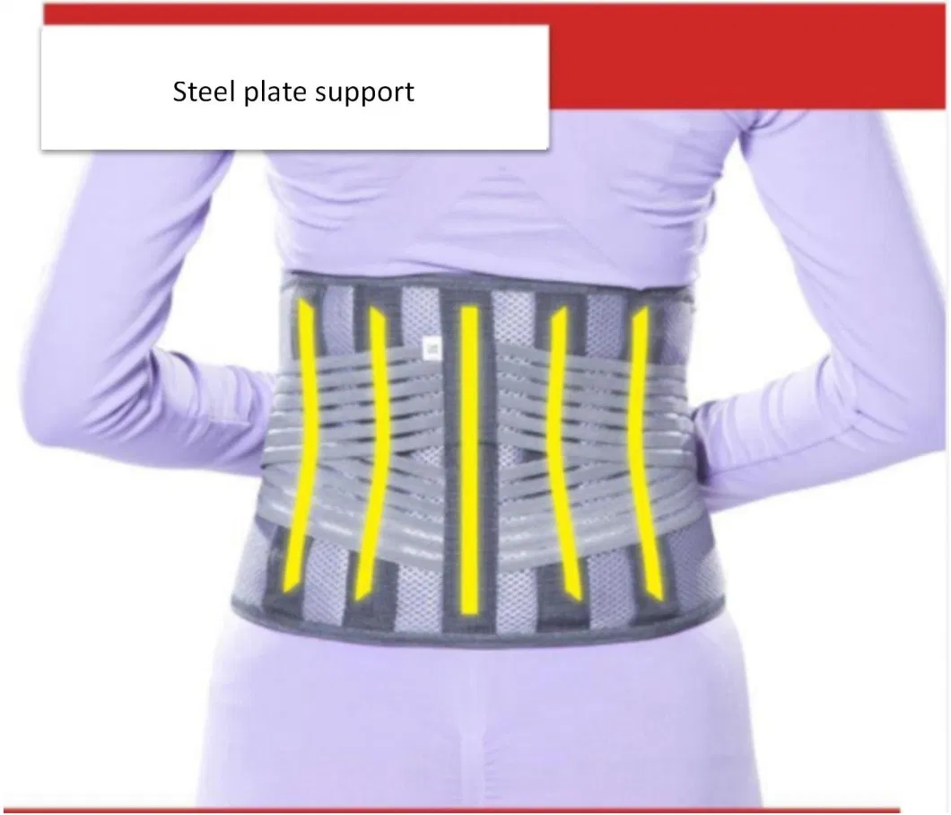 Elastic Breathable Lumbar Support Spandex Back Support Back Braces Waist Support for Work and Sports