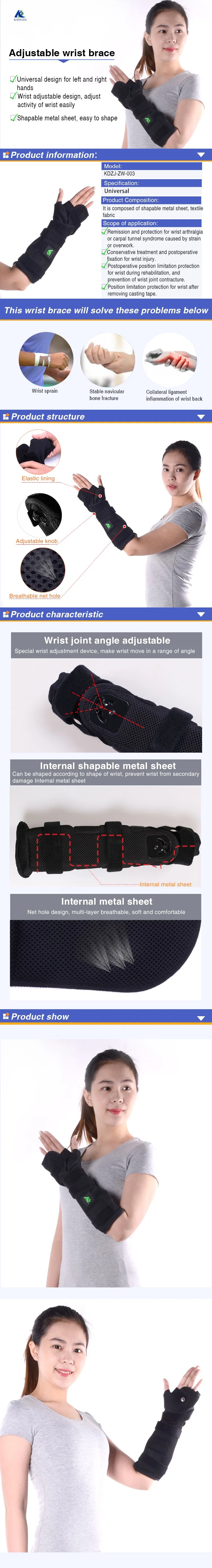 Orthopedic Wrist Fixation Belt / Splint Fracture Wrist Stabilizer Wrist Hand Brace Support