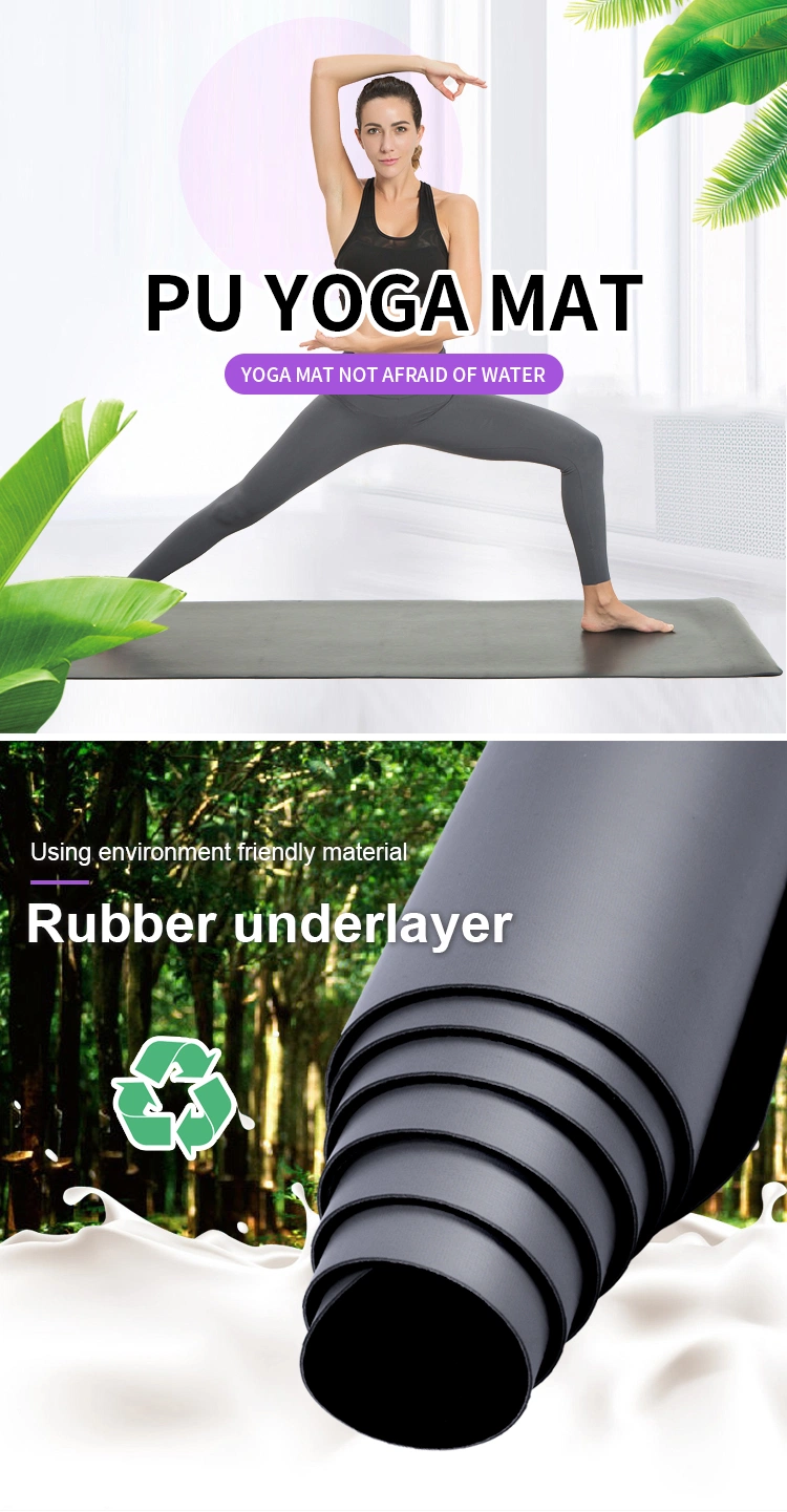 Wholesale Low MOQ Premium Home Fitness Waterproof Natural Rubber Yoga Mat