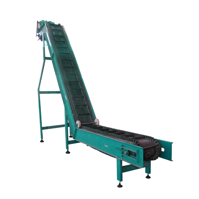 PVC Conveyor Belt Moving Scrap Material 30cm Belt Width 75cm Lifting Height