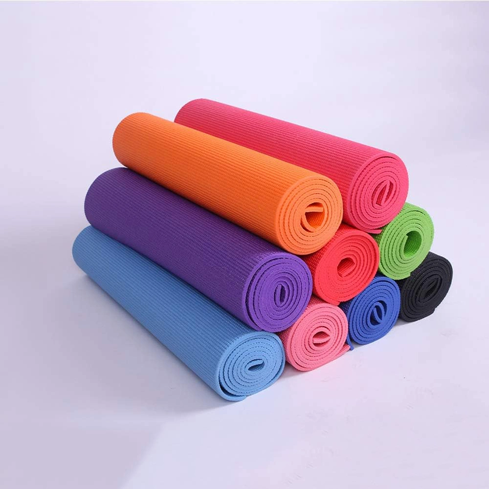 New High Quality Non Slip Yoga Mat Roll up Pillates Gym Fitness Equiptment Large Size Soft Comfortable PVC