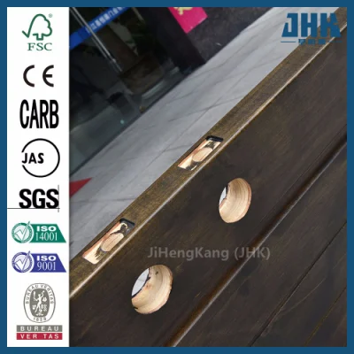 Jhk Frameless Glass Exterior Engineered Oak Solid Wood Door