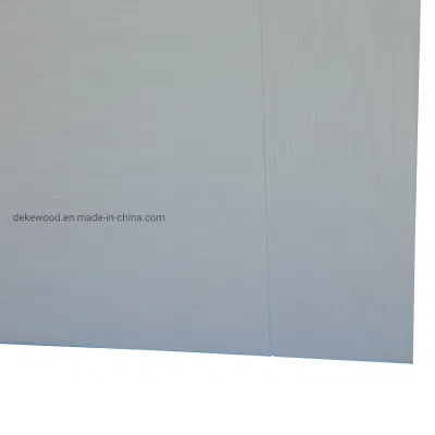 80/84 Feet Height Customized White Oak with Groove Carved Clear Lacquered Wood Door