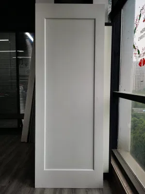 White Primed 1 Panel Shaker Style Craftsman Primed Smooth Molded Prehung Interior Door