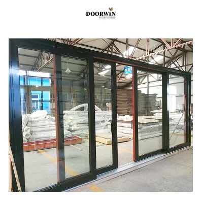 Heavy Duty Lift and Sliding Wood Aluminum Door for Missouri USA Client Design High Quality and Performance French Tempered Glass Narrow Frame Sliding Door