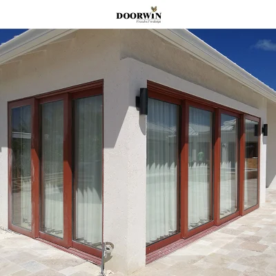 Heavy Duty Lift and Sliding Wood Aluminum Door for Missouri USA Client Design High Quality and Performance French Tempered Glass Narrow Frame Sliding Door