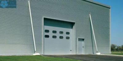 Automatic Overhead Sliding Galvanized Steel Material Lifting Sectional Door for Cold Room
