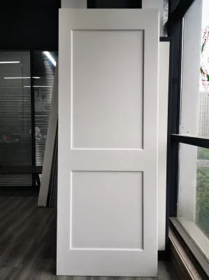 White Primed 1 Panel Shaker Style Craftsman Primed Smooth Molded Prehung Interior Door