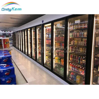 Beer Cave Glass Door Cold Room Liquor Store Display Walk in Cooler
