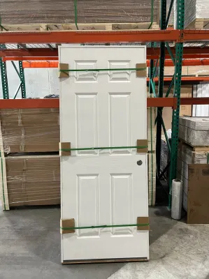 White Primed 1 Panel Shaker Style Craftsman Primed Smooth Molded Prehung Interior Door