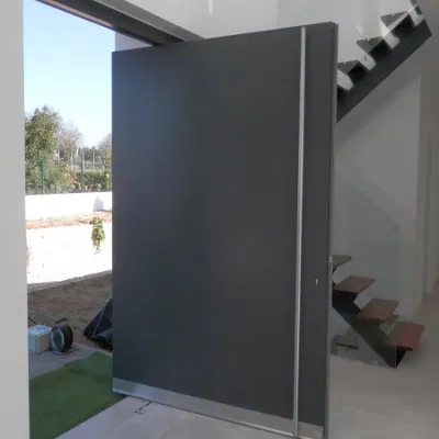 Wholesale Size Exterior Main House Entrance Front Armoured Bulletproof Aluminium/Aluminum Metal Pivot Swing Door Design Price
